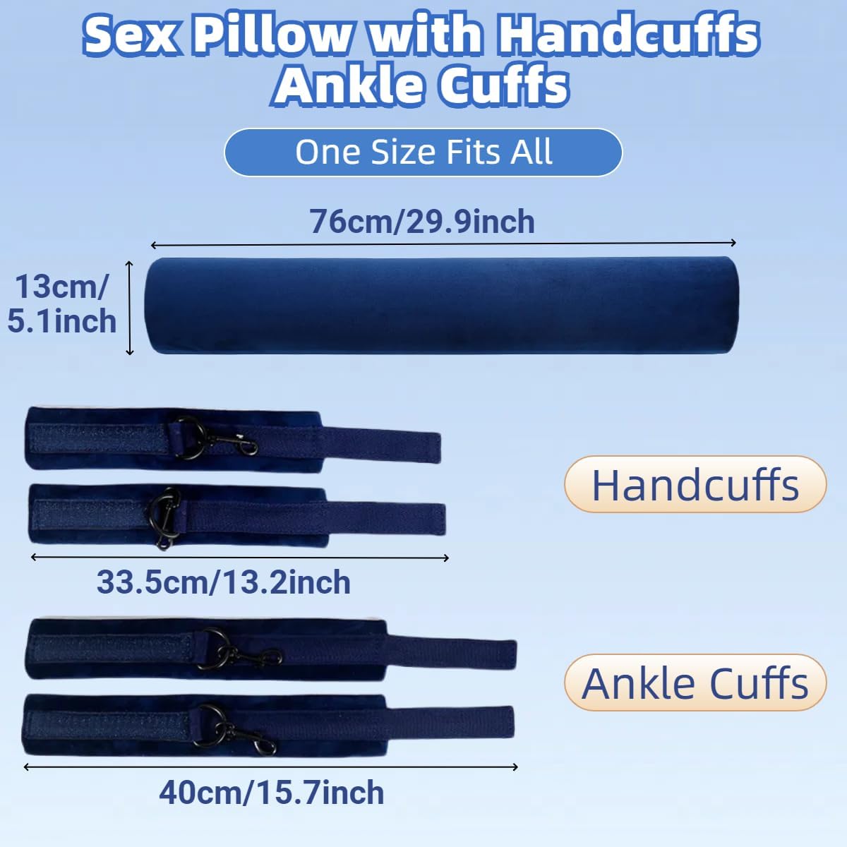 TenderSupport BDSM Ankle Restraints & Handcuffs Sex Pillow Set-2