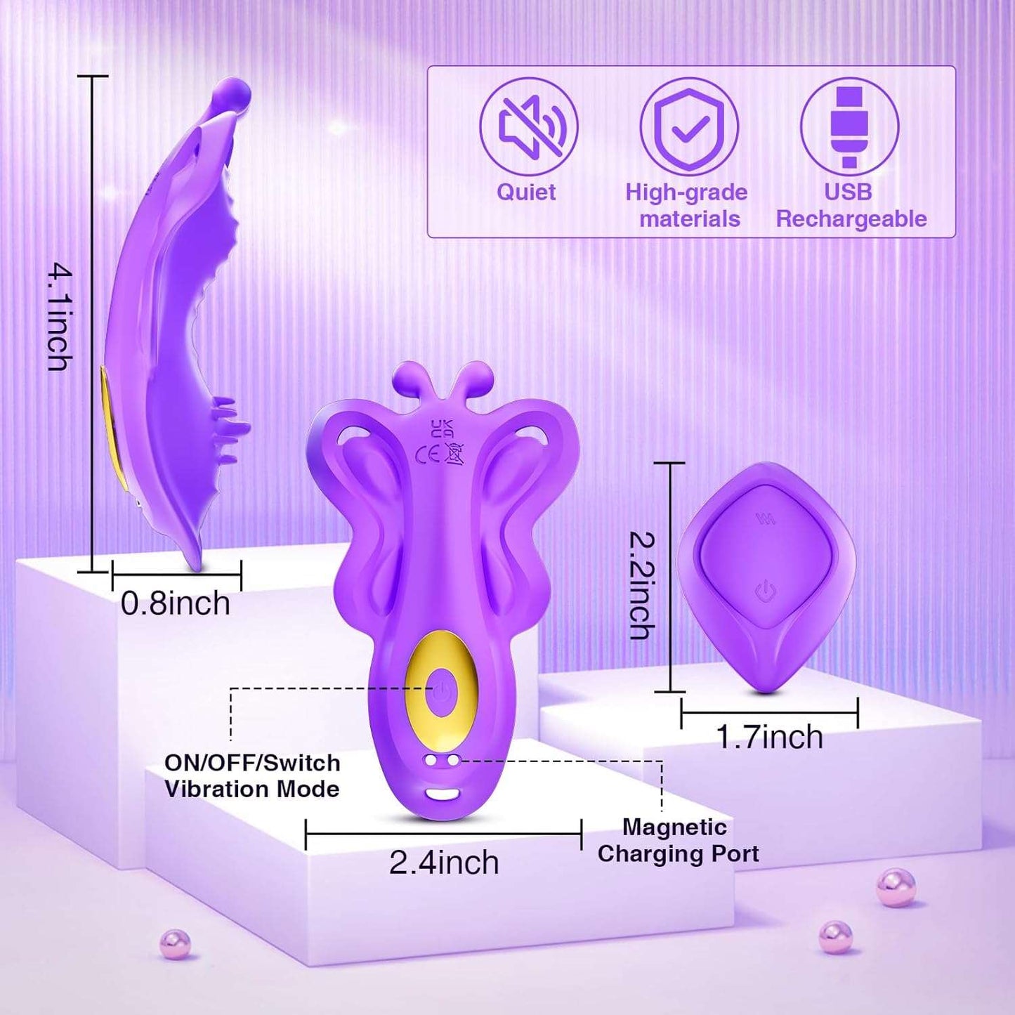 WearableWhisper Remote Control Clitoral Massager-3