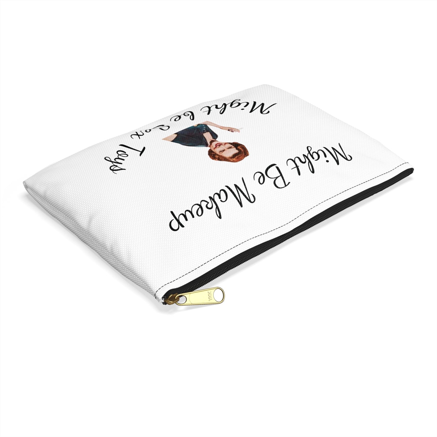 Fun Statement Accessory Pouch, Makeup Organizer, Gift for Friends, Cheeky Zipper Bag, Playful Storage