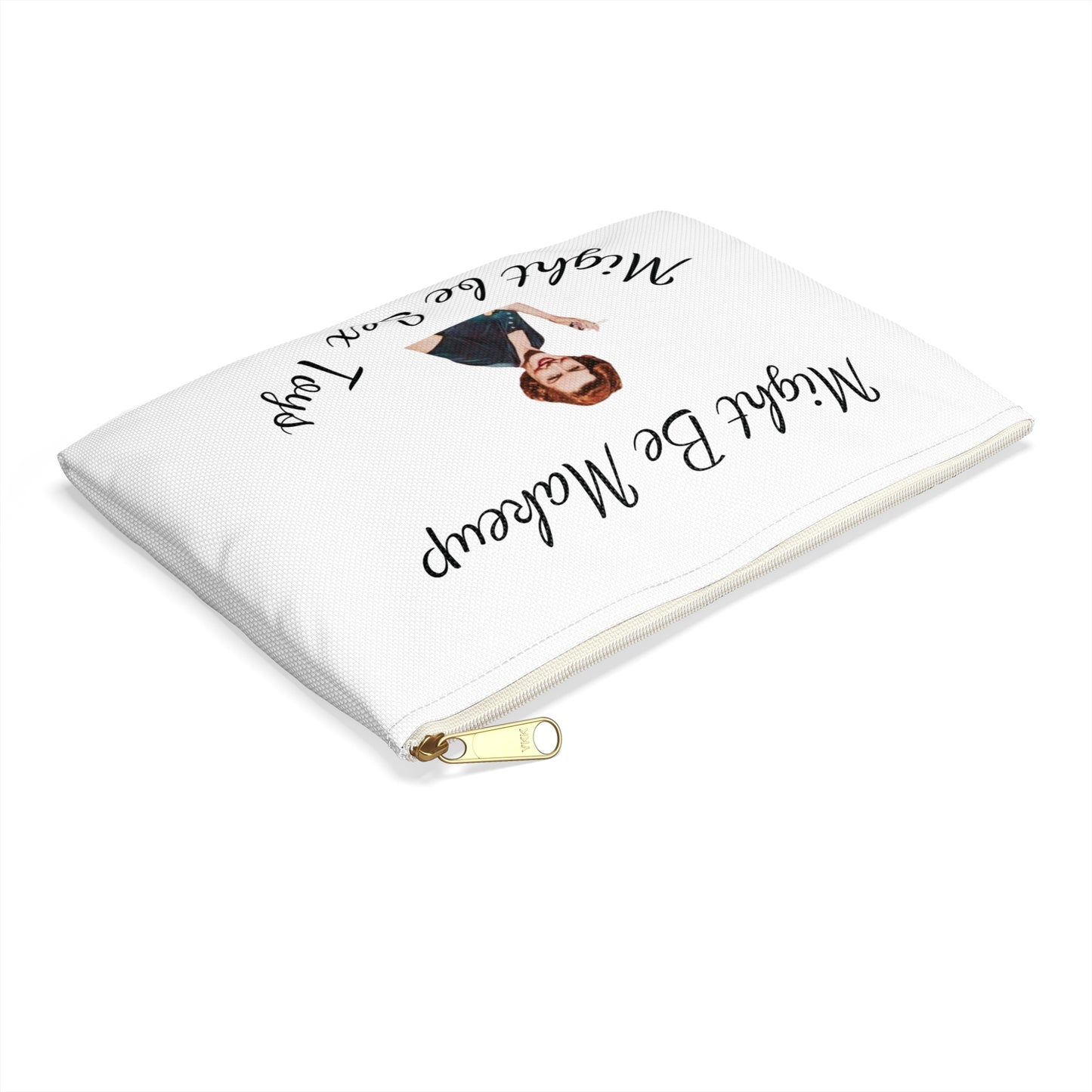 Fun Statement Accessory Pouch, Makeup Organizer, Gift for Friends, Cheeky Zipper Bag, Playful Storage