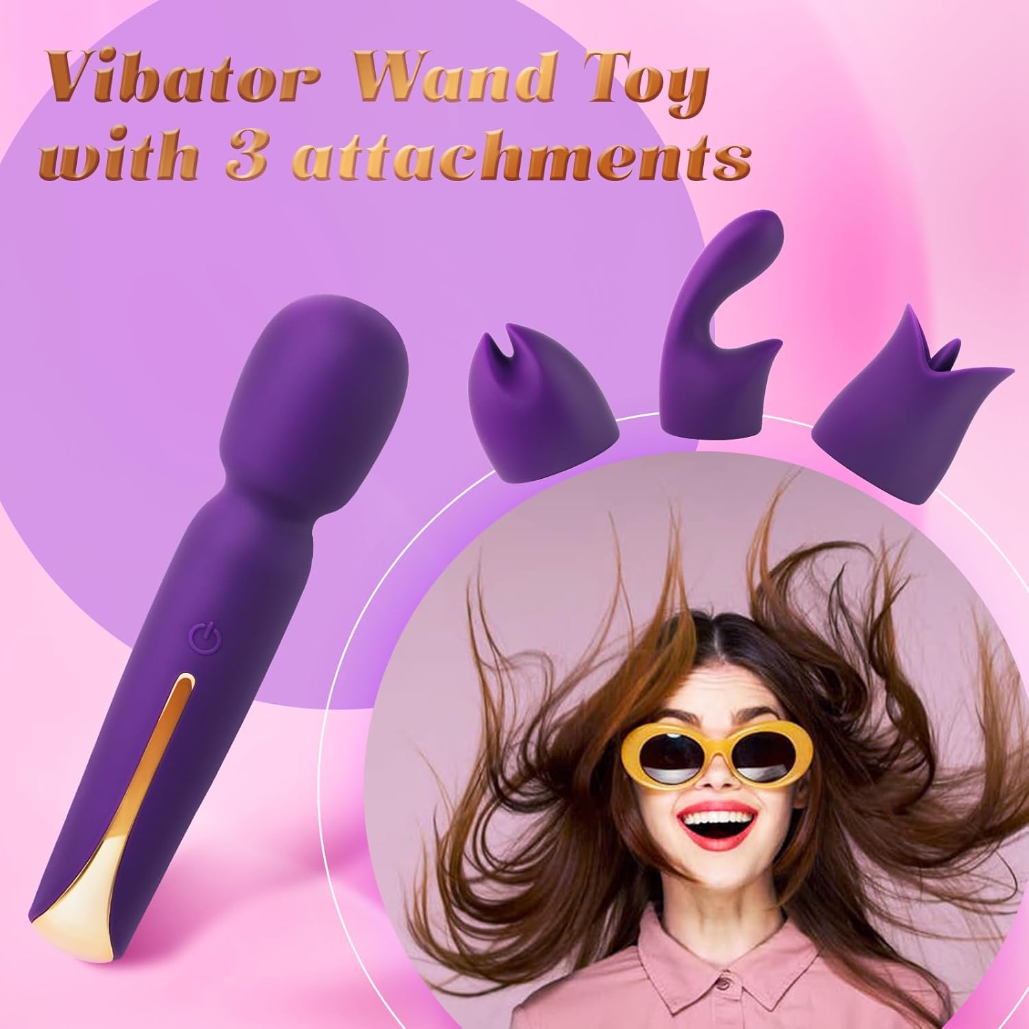 RadiantTide Clitoral Wand Vibrator Kit-1