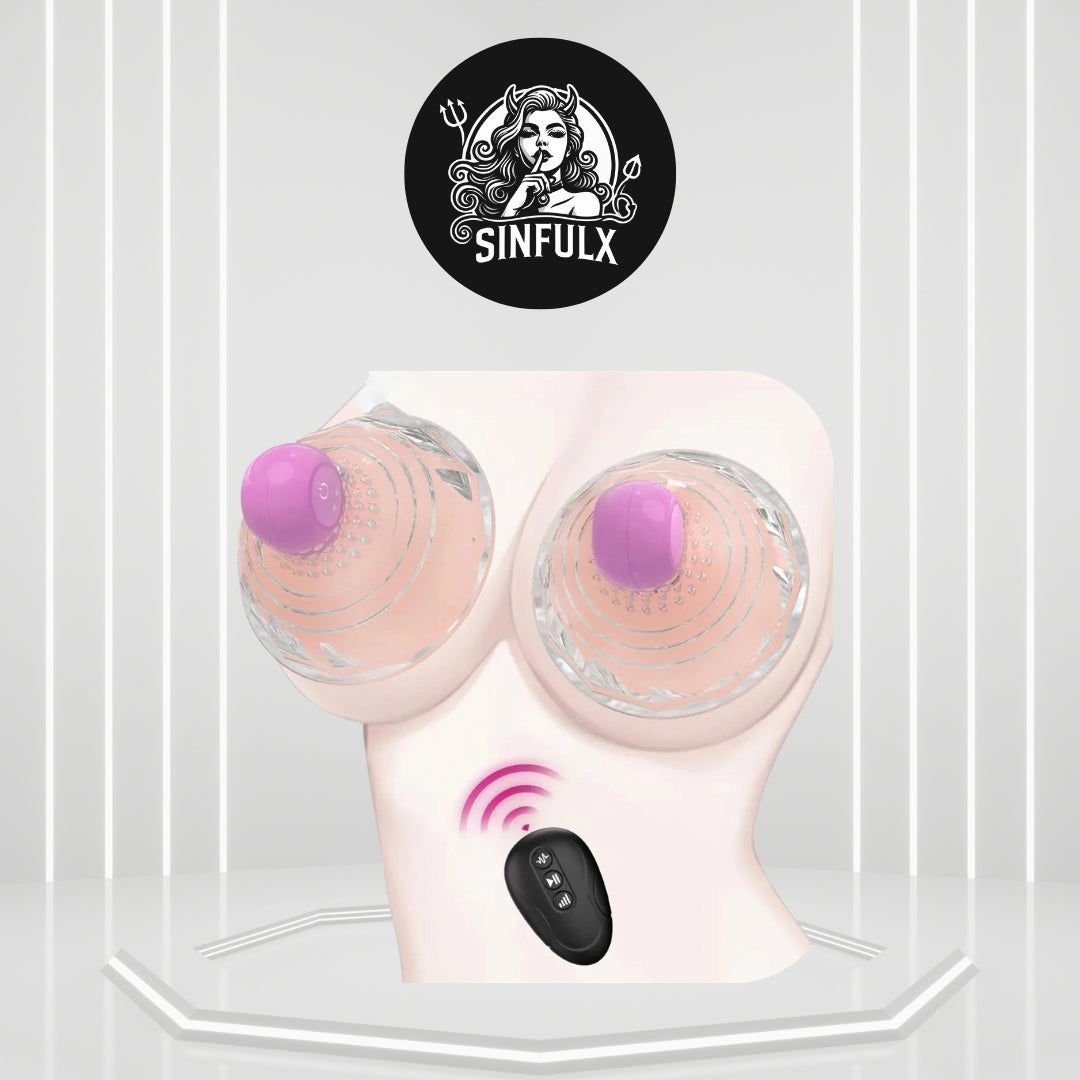 Remote-Controlled Vibration Nipple Teasers-0