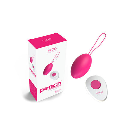 VeDO Peach Rechargeable Egg Vibe - Foxy Pink-0