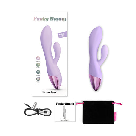 Love to Love Funky Bunny Baby Rabbit Vibrator Viva Mauve-0