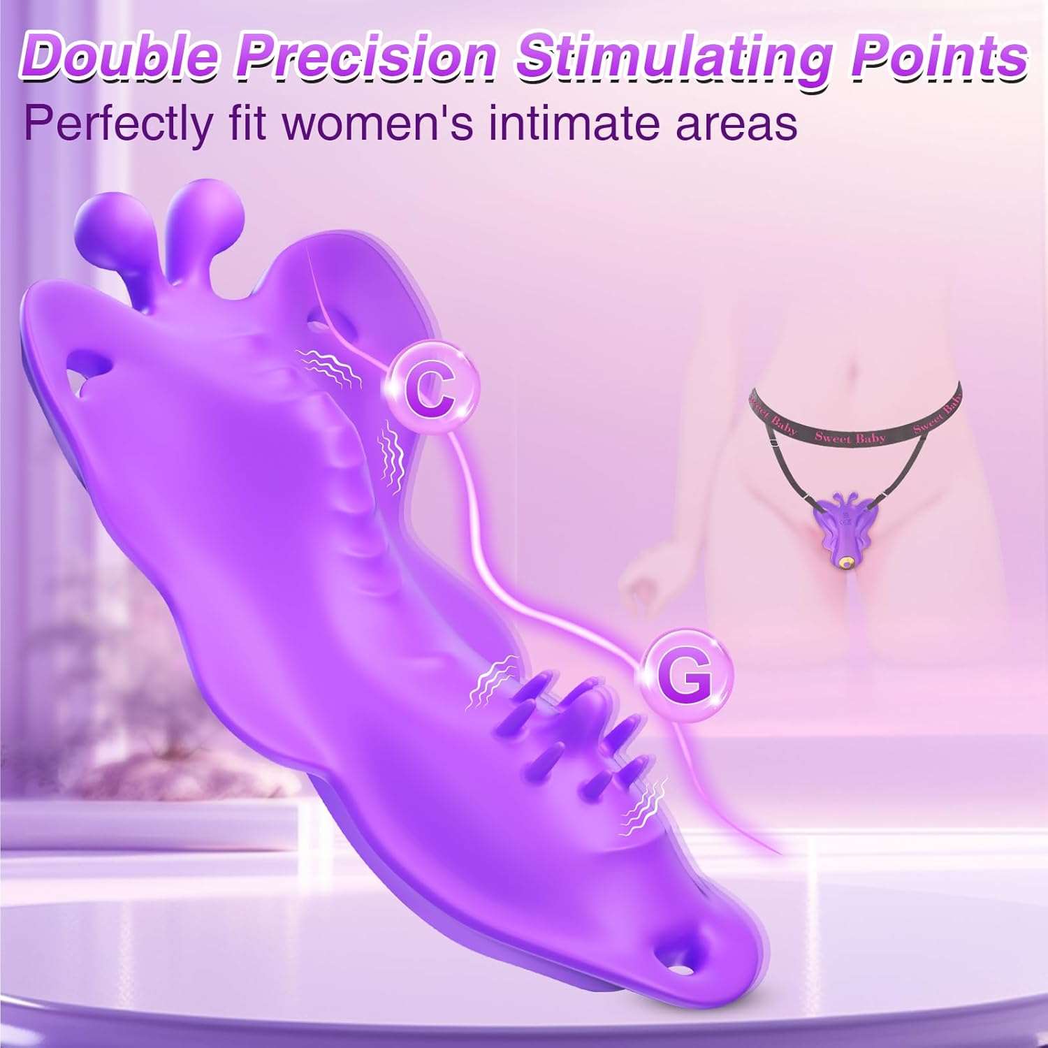 WearableWhisper Remote Control Clitoral Massager-2